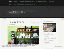 Tablet Screenshot of fioremarketcafe.com